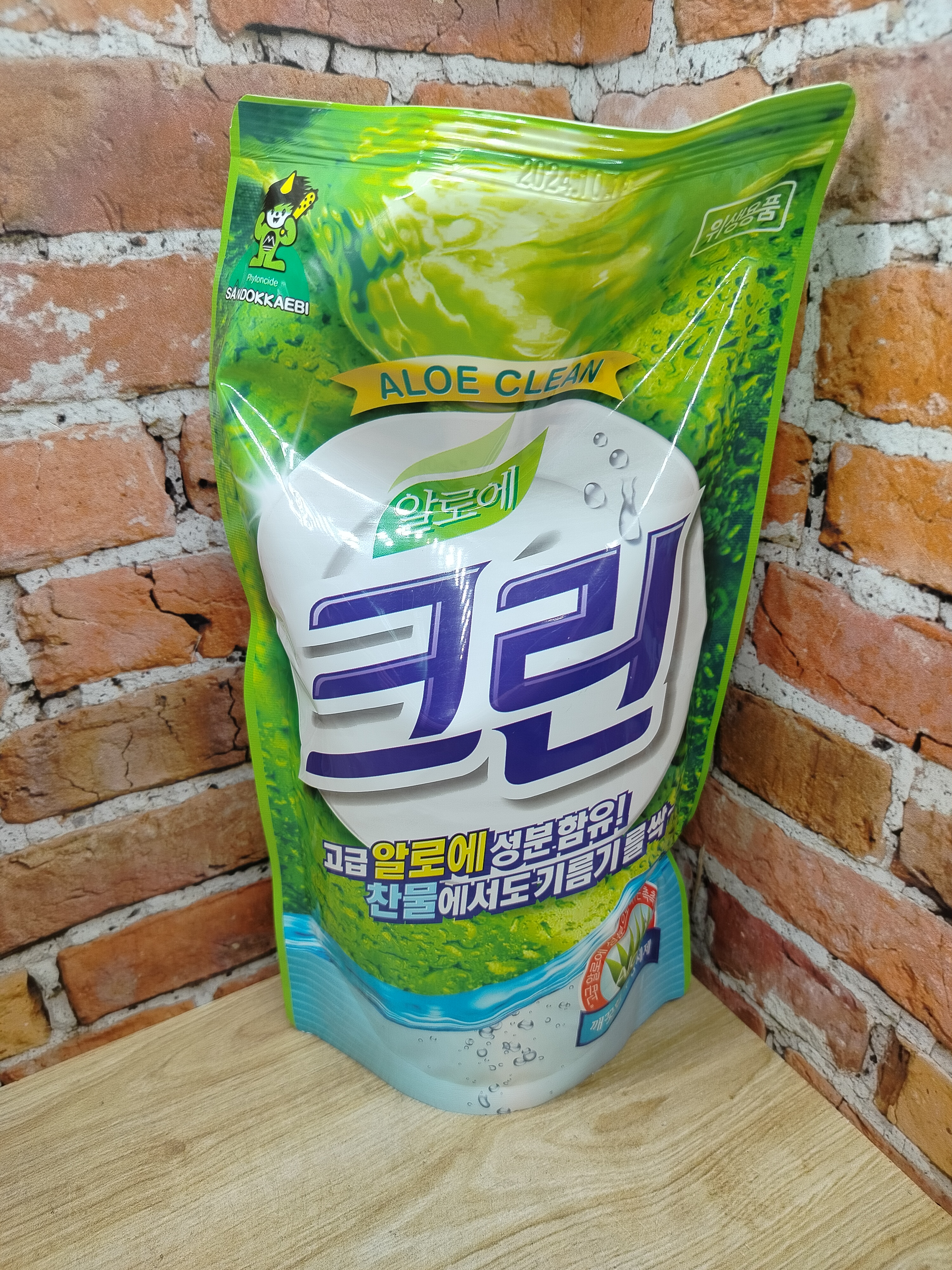 Sandokkaebi Aloe Clean Средство для мытья посуды с Алоэ Вера 800 гр запасной блок