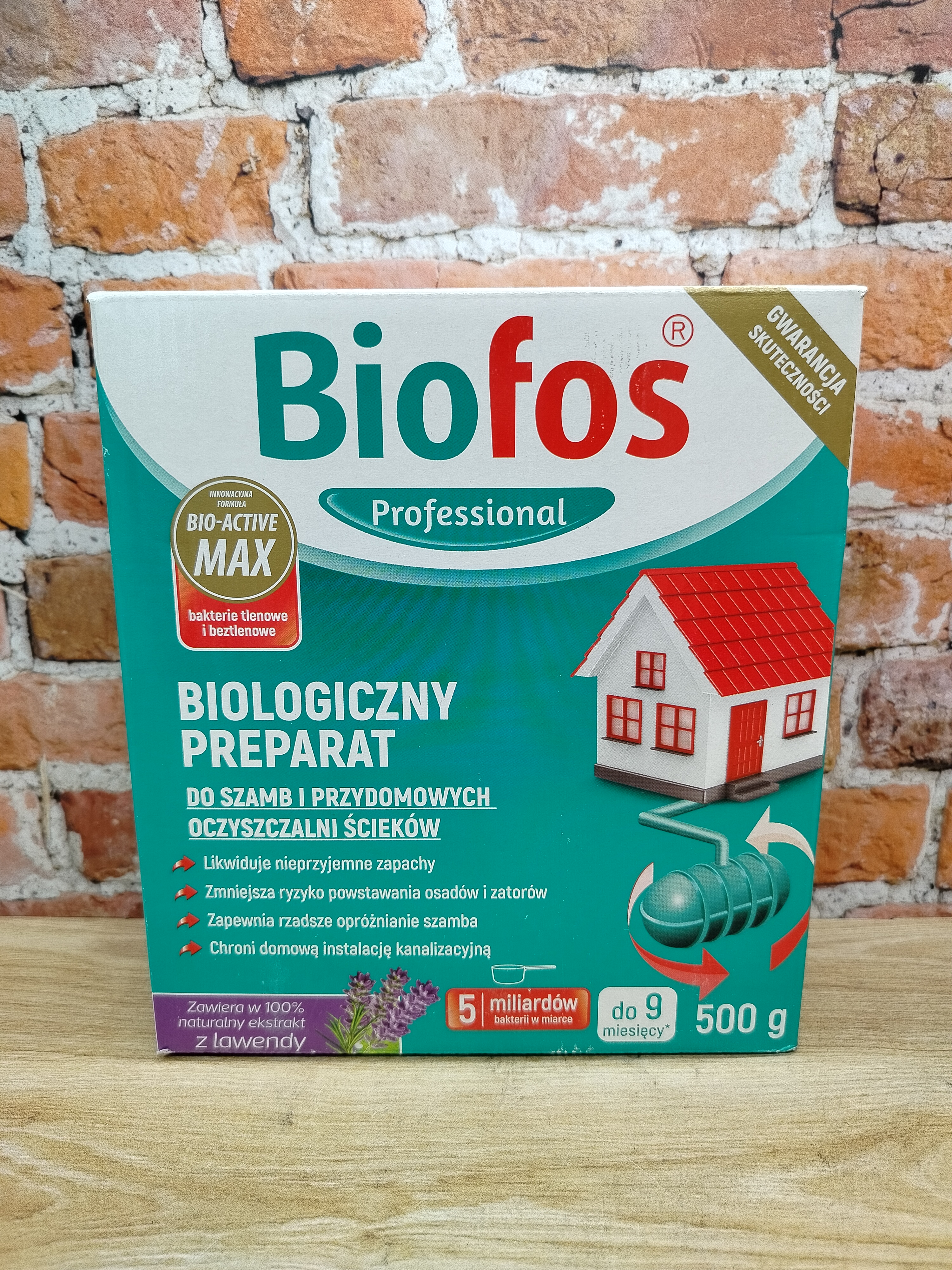 Biofos Professional Биологиеческий препарат для септиков, дачных туалетов и придомовых очистных станций 500 гр в коробке