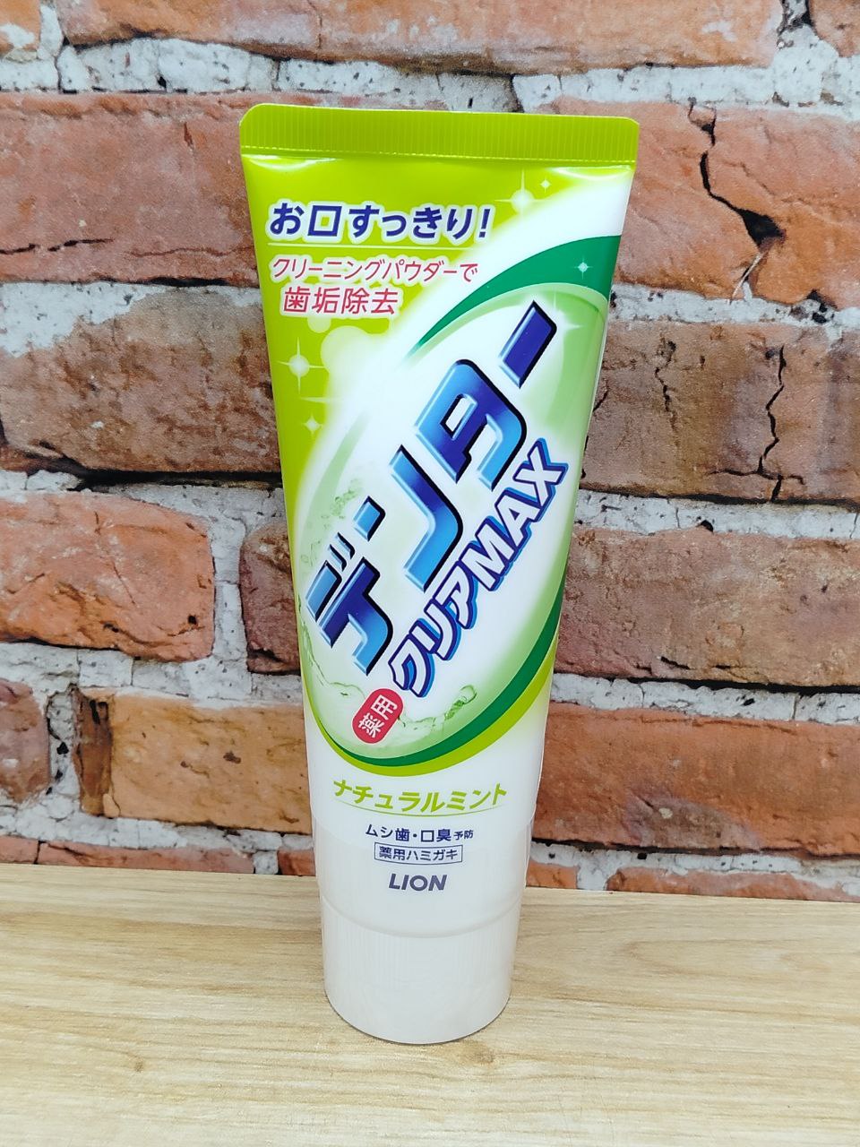 Lion Dentor Clear Max Natural mint Зубная паста с чистящим порошком для защиты от кариеса со вкусом натуральной мяты 140 гр