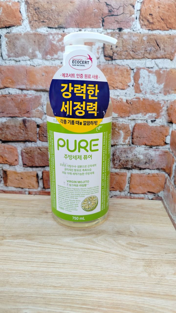 Pigeon Pure One Drop Miracle Средство для мытья посуды, овощей и фруктов Мохито 750 мл