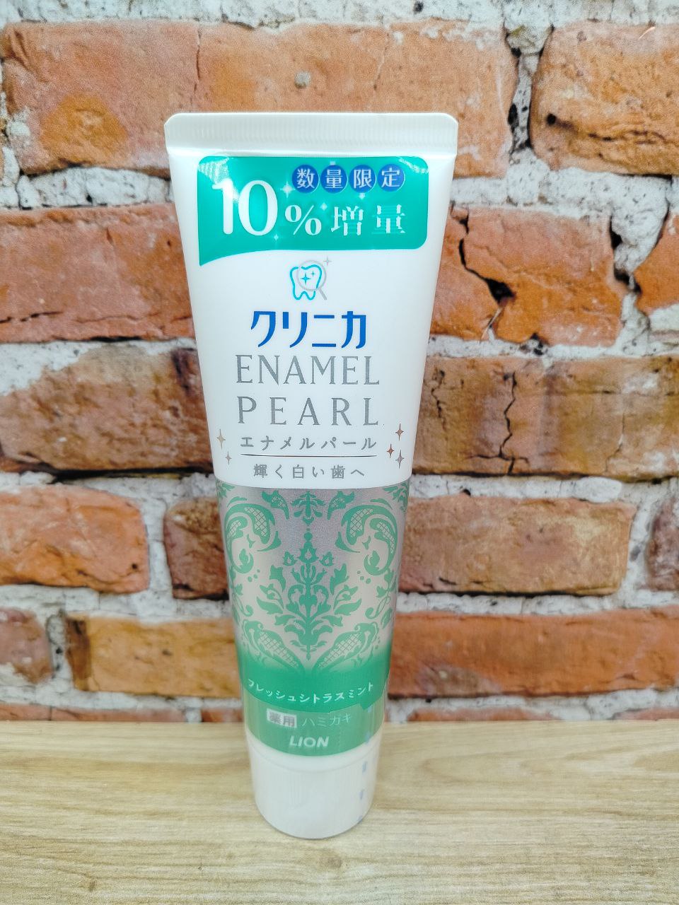 Lion Clinica Enamel Pearl Fresh Citrus Mint Зубная паста отбеливающая с ароматом цитрусовых и мяты 130 гр