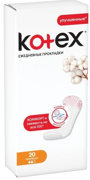 Kotex Прокладки ежедневные  Део Нормал 20 шт