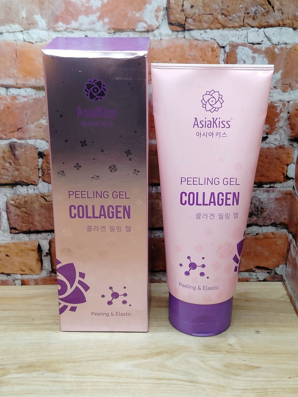 AsiaKiss Collagen Пилинг-гель для лица с коллагеном 180 мл