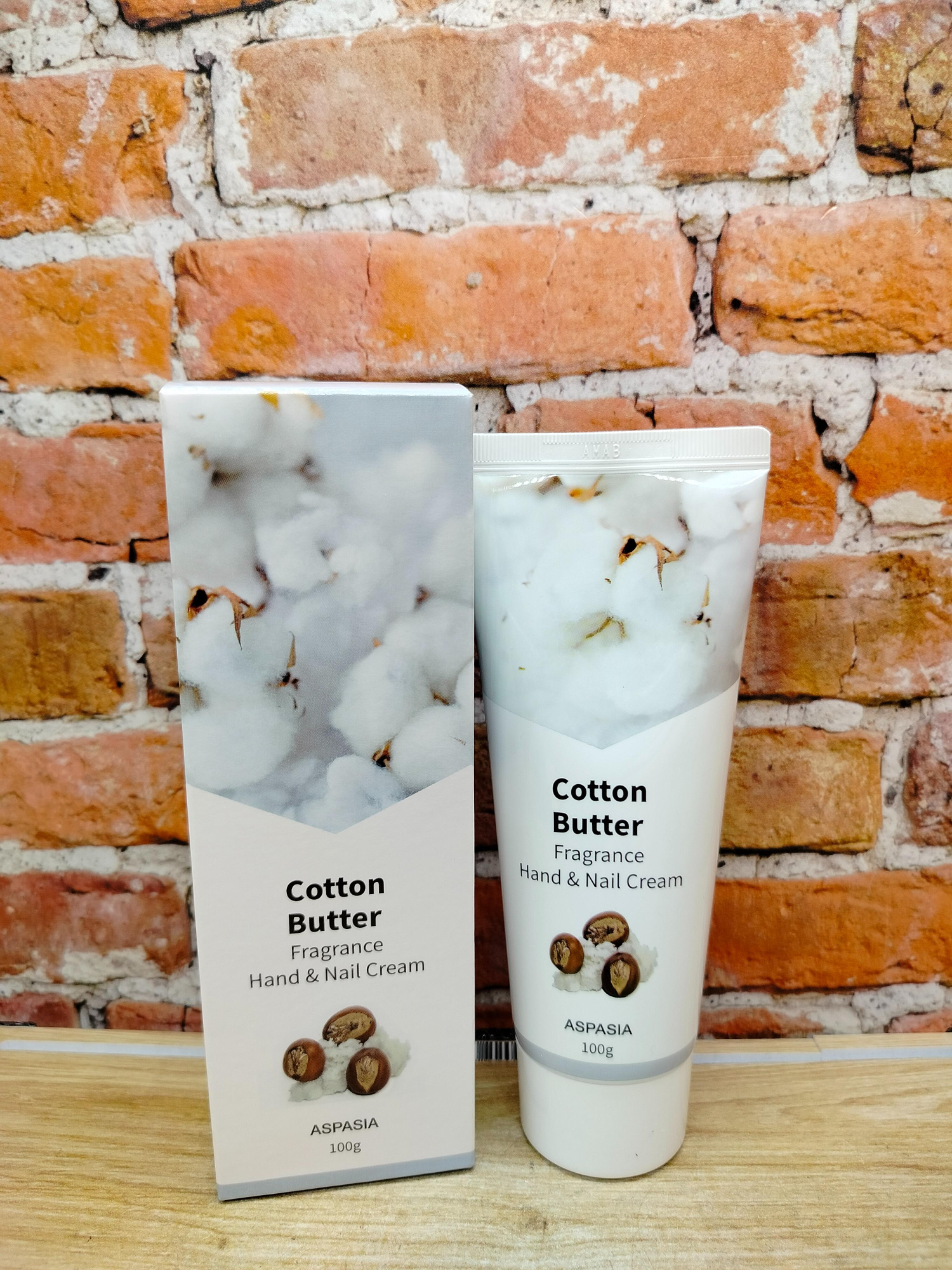 Aspasia Fragrance Hand & Nail Cream Cotton Butter Крем для рук и ногтей парфюмированный Хлопок 100 гр