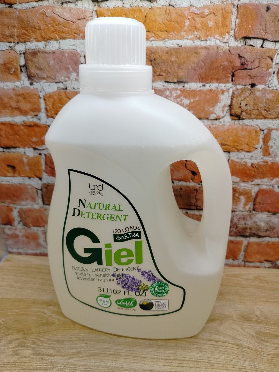B&D GIEL Super Power Lavender Эко гель для стирки концентрированный для чувствительной кожи с ароматом лаванды 3 л на 120 стирок