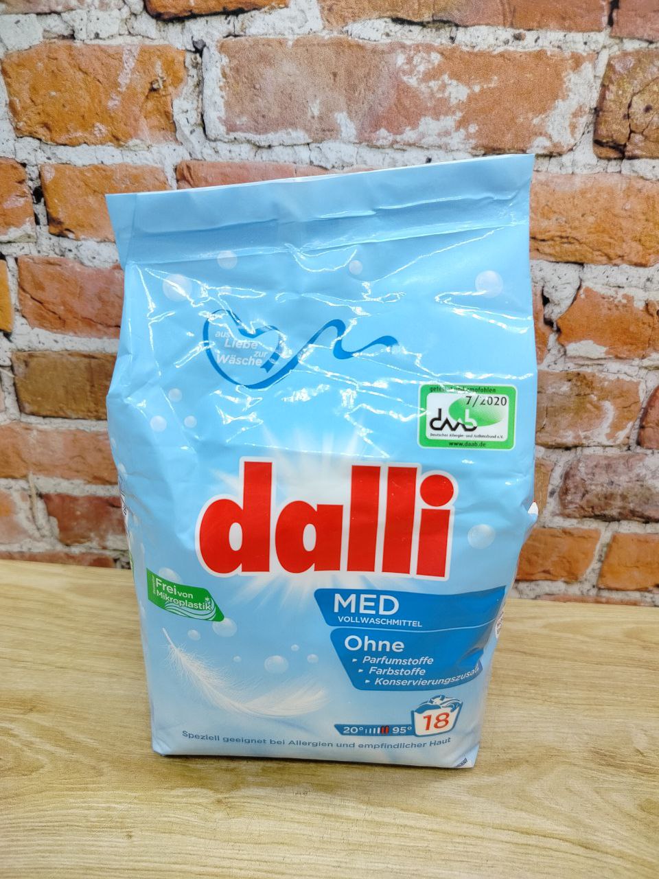 Dalli Med Стиральный порошок гипоаллергенный универсальный 1,215 кг на 18 стирок