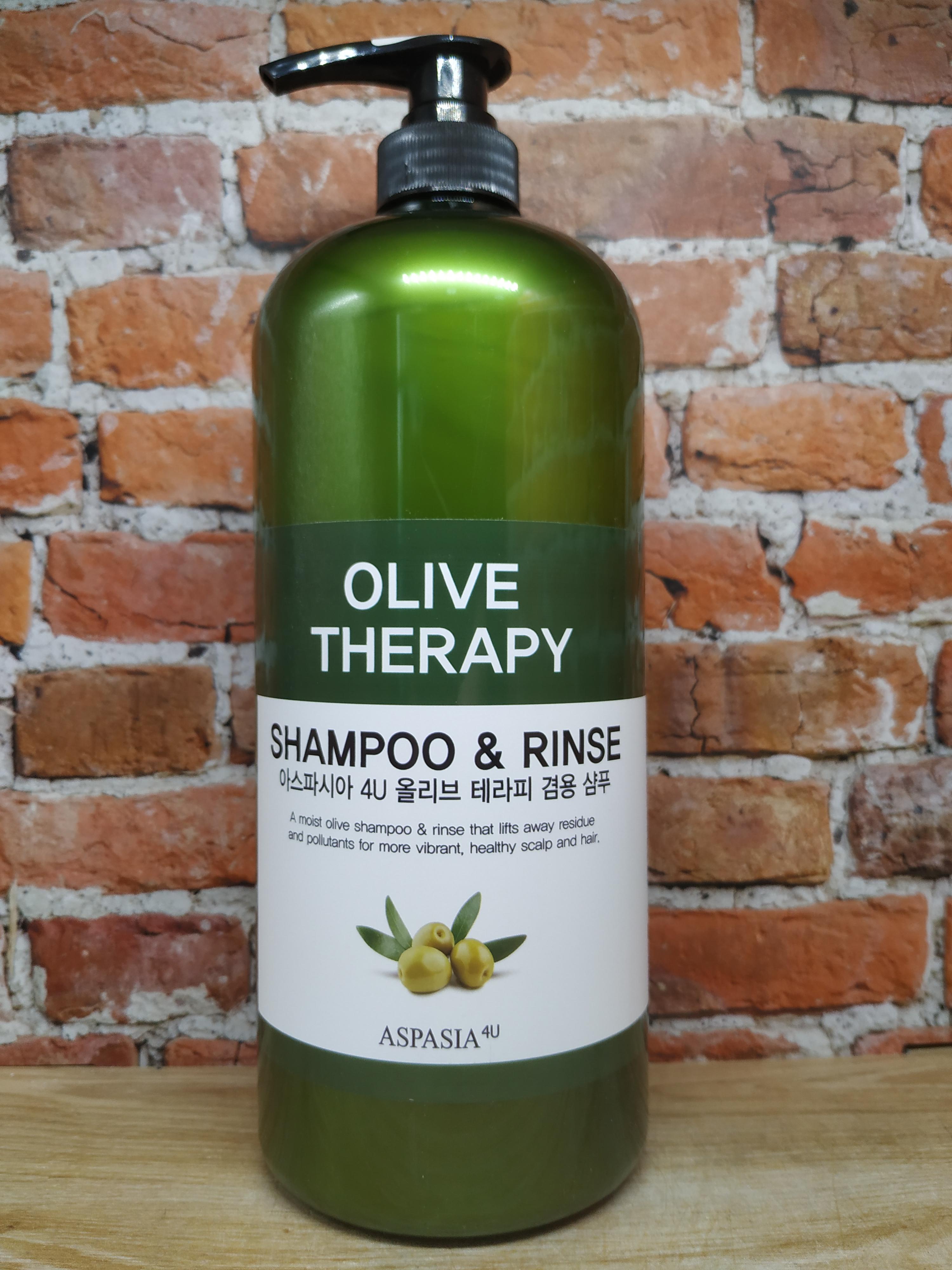 Aspasia Olive Two Way Shampoo Шампунь-кондиционер для волос с маслом оливы 1500 мл