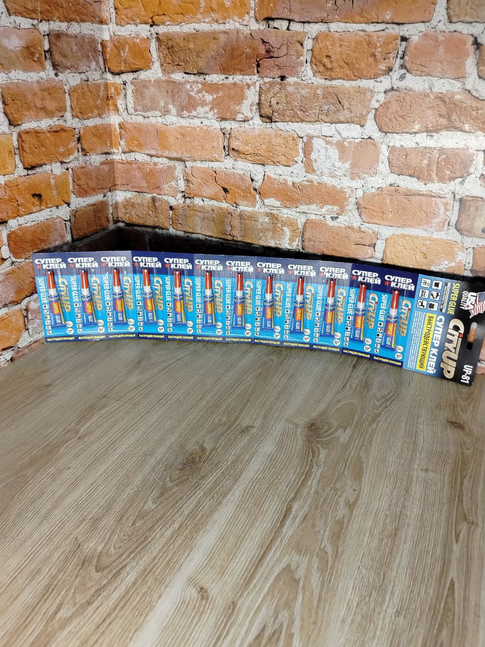 City UP Супер клей Быстродействующий 3 гр 12 шт на карте