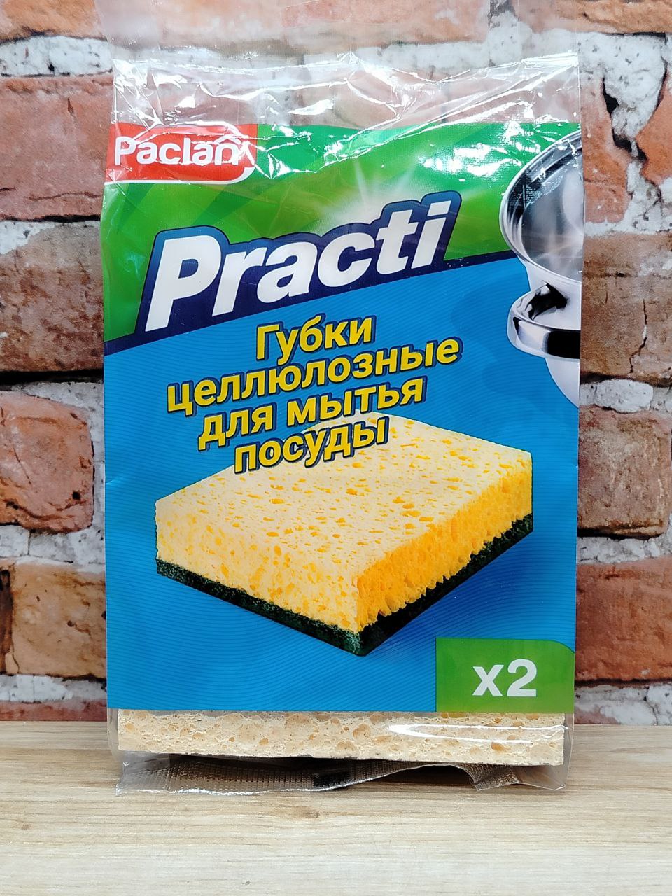 Paclan Губка целлюлозная, 2 шт /32