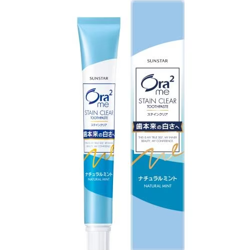 Sunstar Ora 2 me Stain Clear Natural Mint Зубная паста отбеливающая Натуральная мята 20 гр