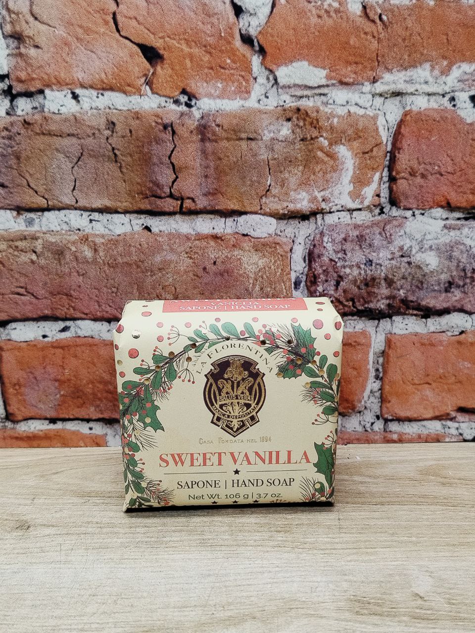La Florentina Bar Soap Sweet Vanilla Мыло натуральное на основе масел ши и оливы Сладкая ваниль 106 гр