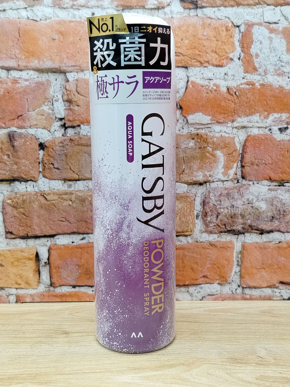 Mandom Gatsby Powder Aqua Soap Аэрозольный дезодорант-антиперспирант с тальком для мужчин с ароматом Свежести 130 гр