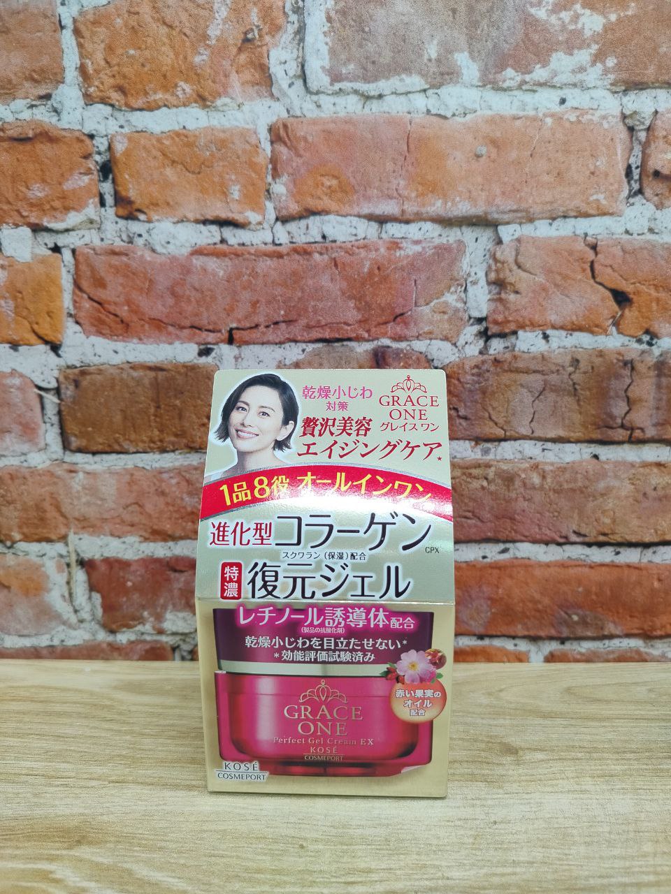 Kose Cosmeport Grace One Гель для лица с коллагеном Восстановление и увлажнение после 50 лет 100 гр