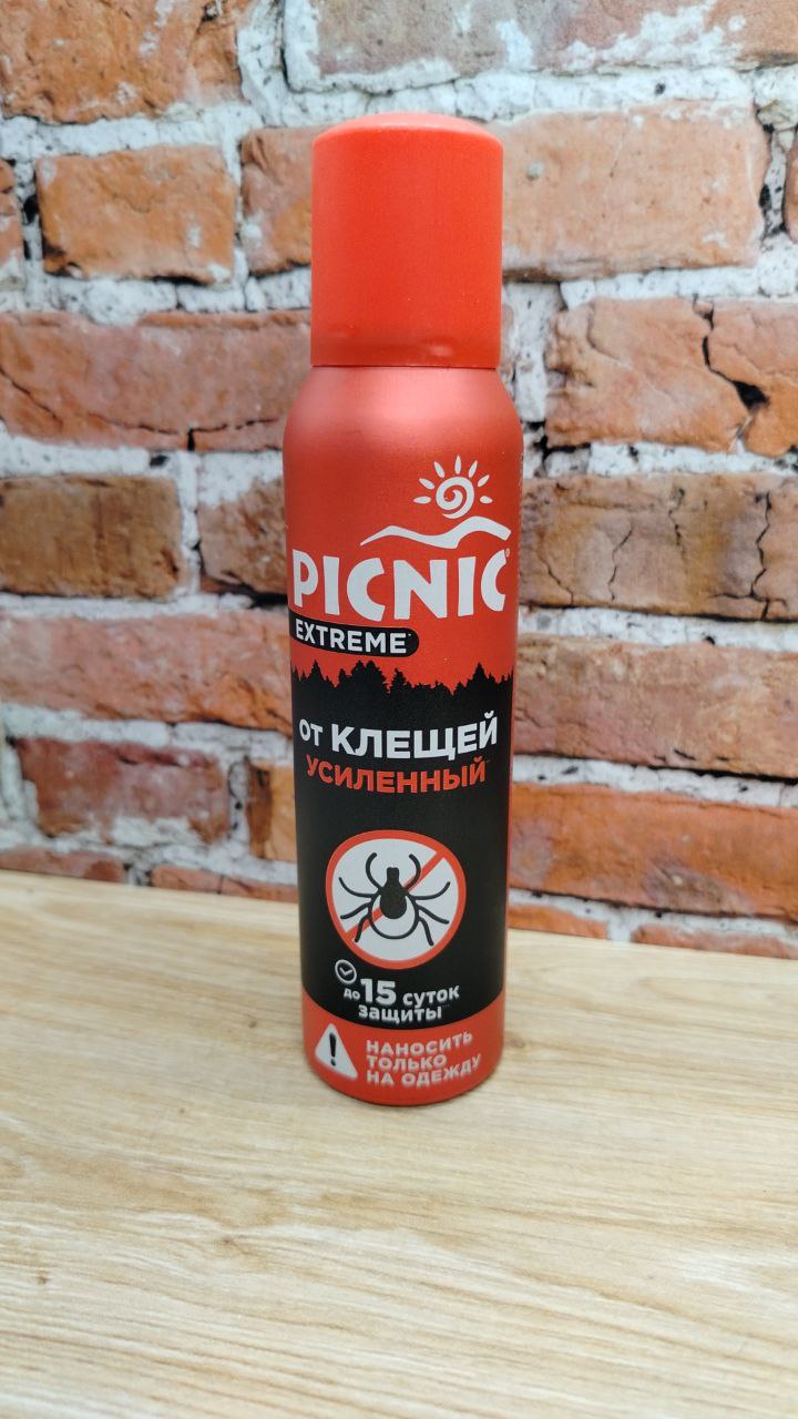 Picnic Extreme От клещей усиленный Аэрозоль акарицидно-репеллентный от клещей и комаров 150 мл