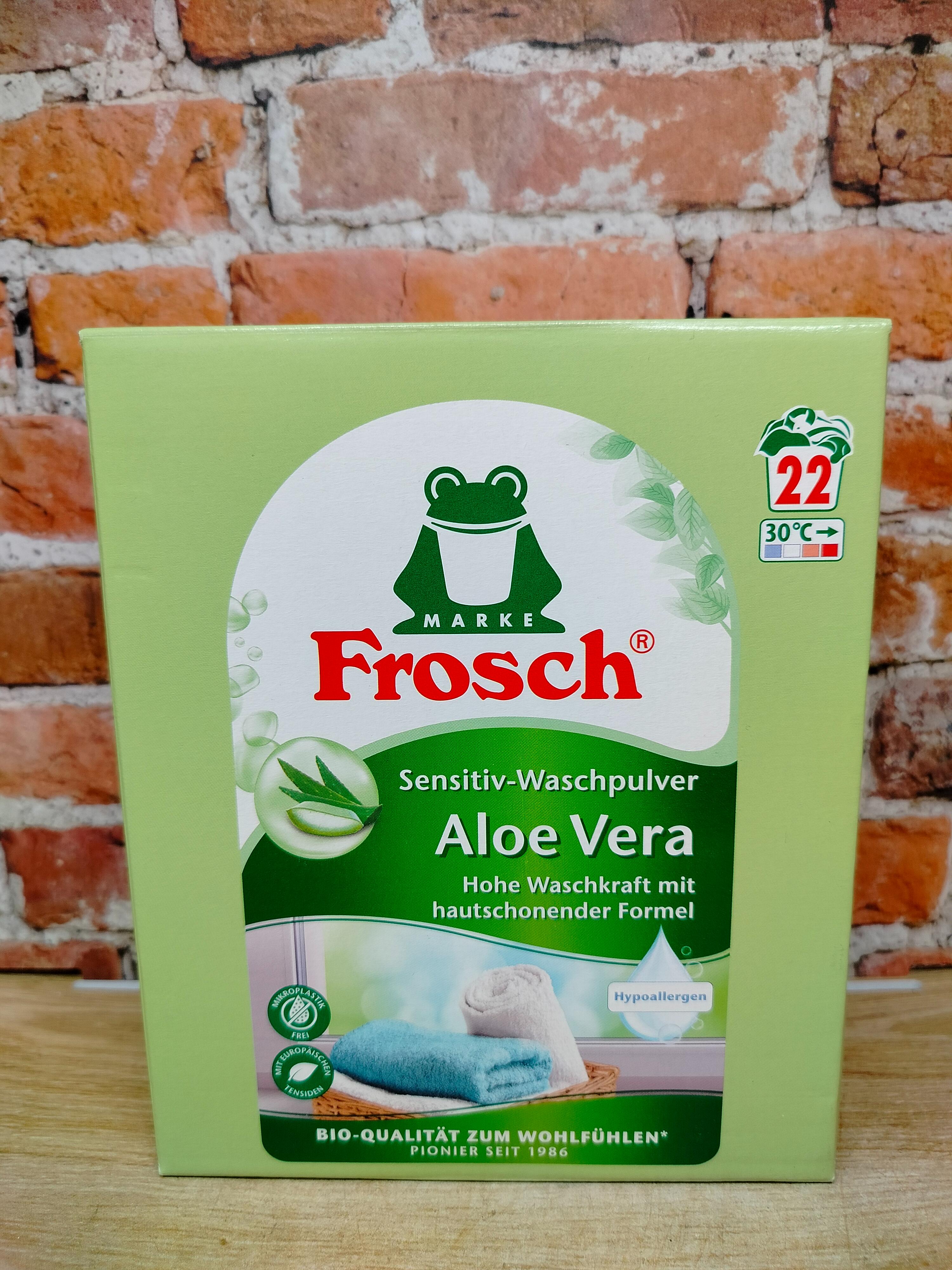 Frosch Sensitiv Aloe Vera Концентрированный стиральный порошок для цветного белья Алоэ Вера 1.45 кг на 22 стирки