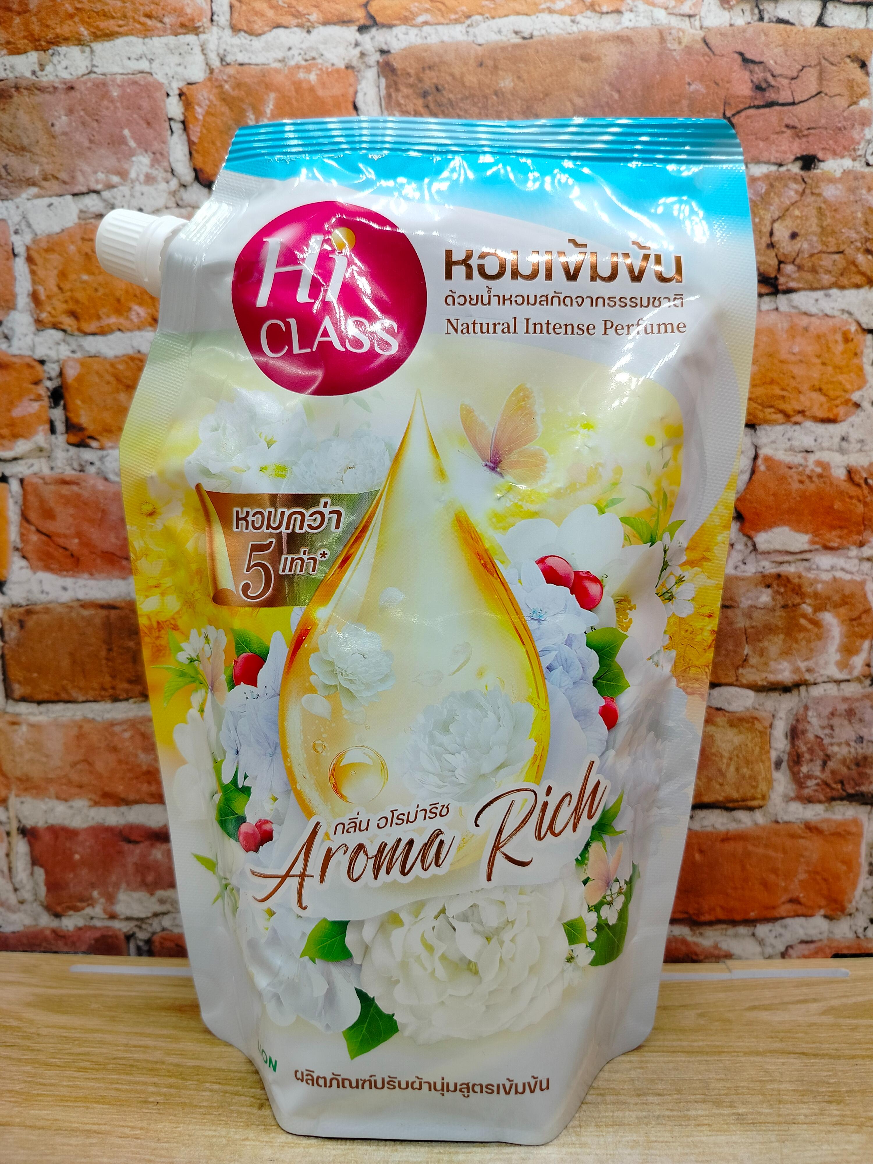 Lion Hi-Class Aroma Rich Кондиционер для белья Богатый букет 480 мл в мягкой упаковке