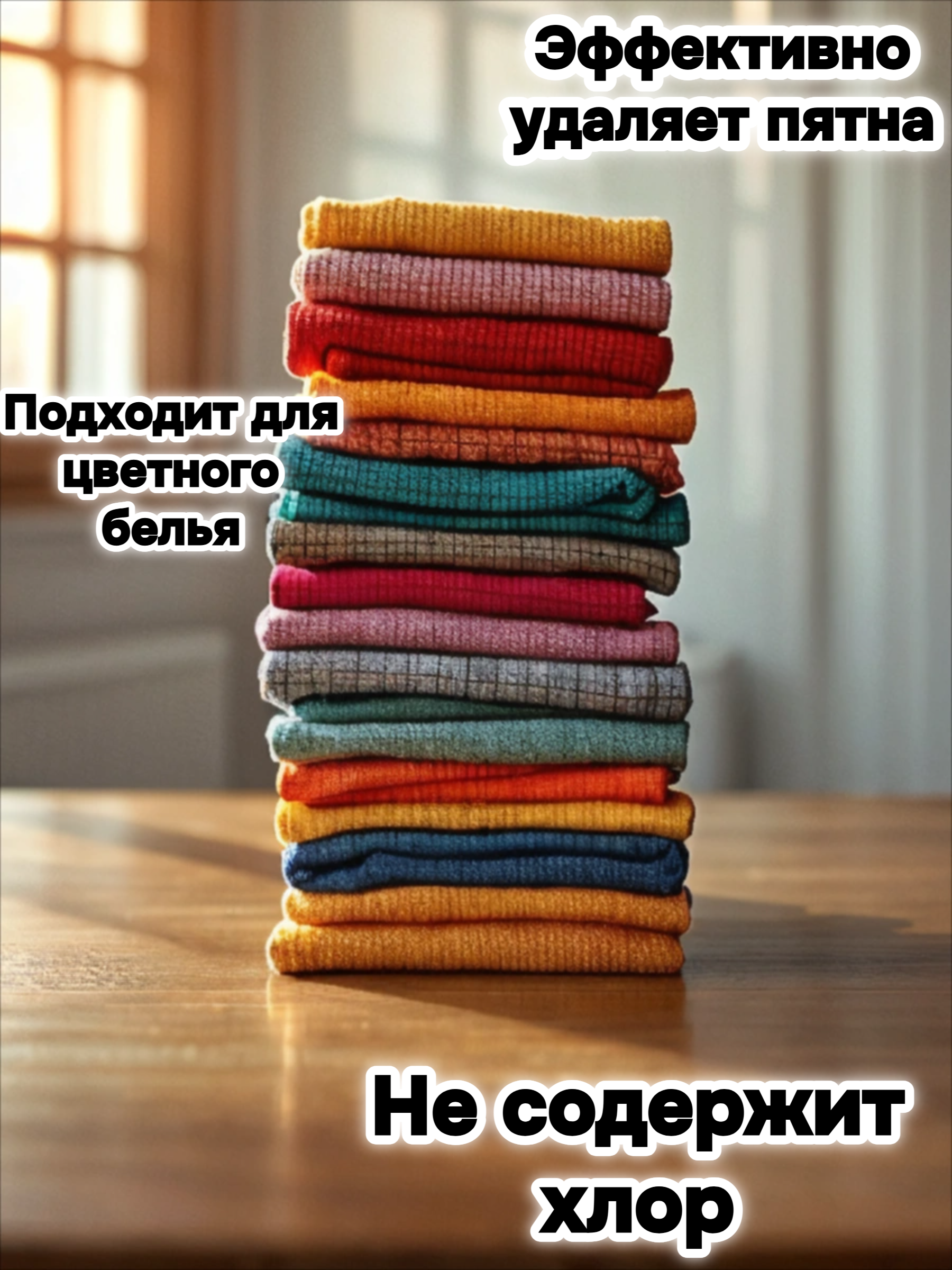 Vash Gold 6 Color Кислородный пятновыводитель для цветного белья 550 гр