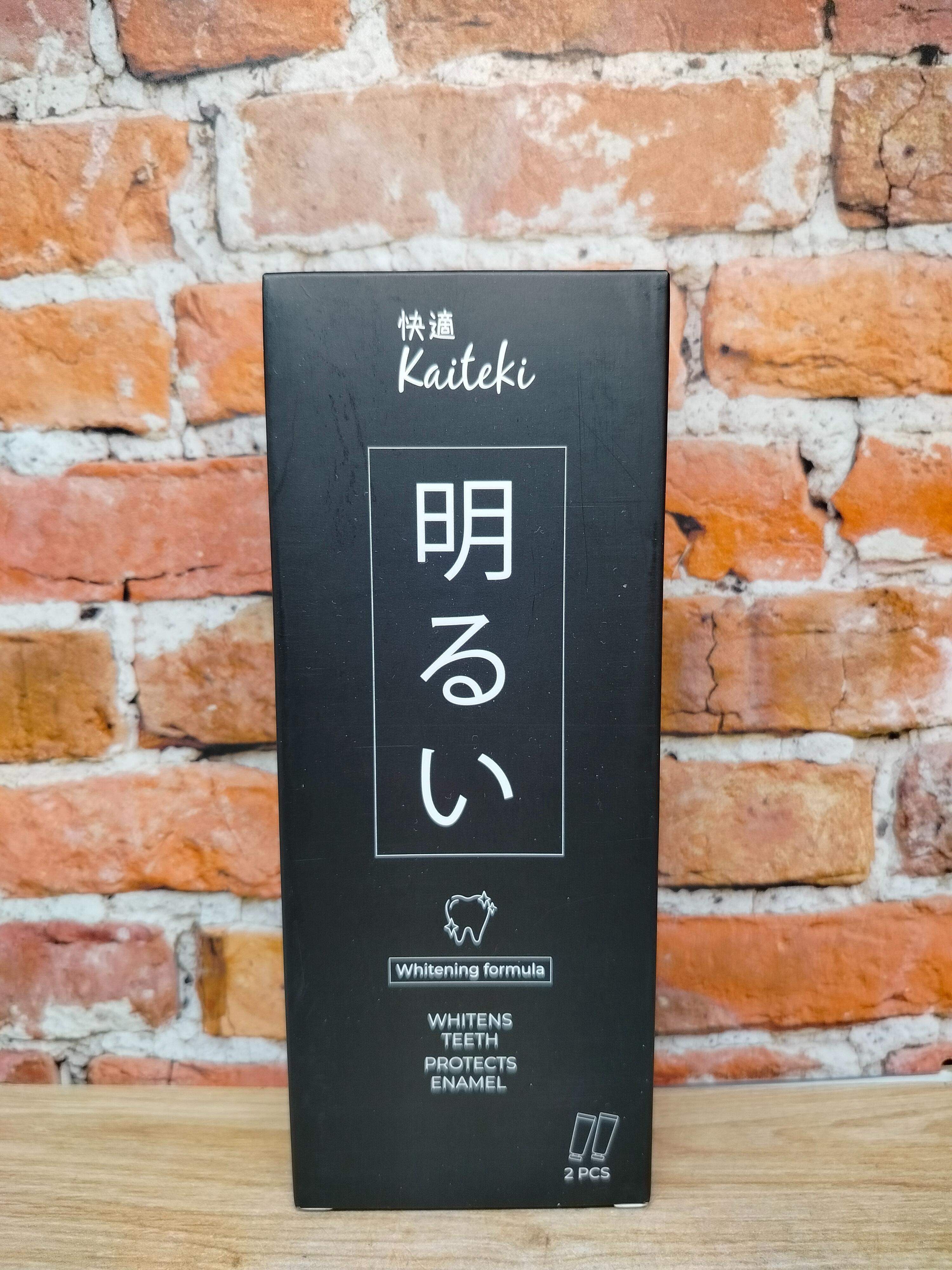 Kaiteki Зубная паста отбеливающая без фтора 120 гр 2 шт