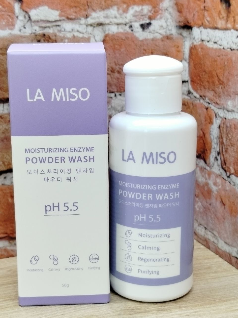 La Miso pH 5.5 Увлажняющая энзимная пудра для умывания 50 гр