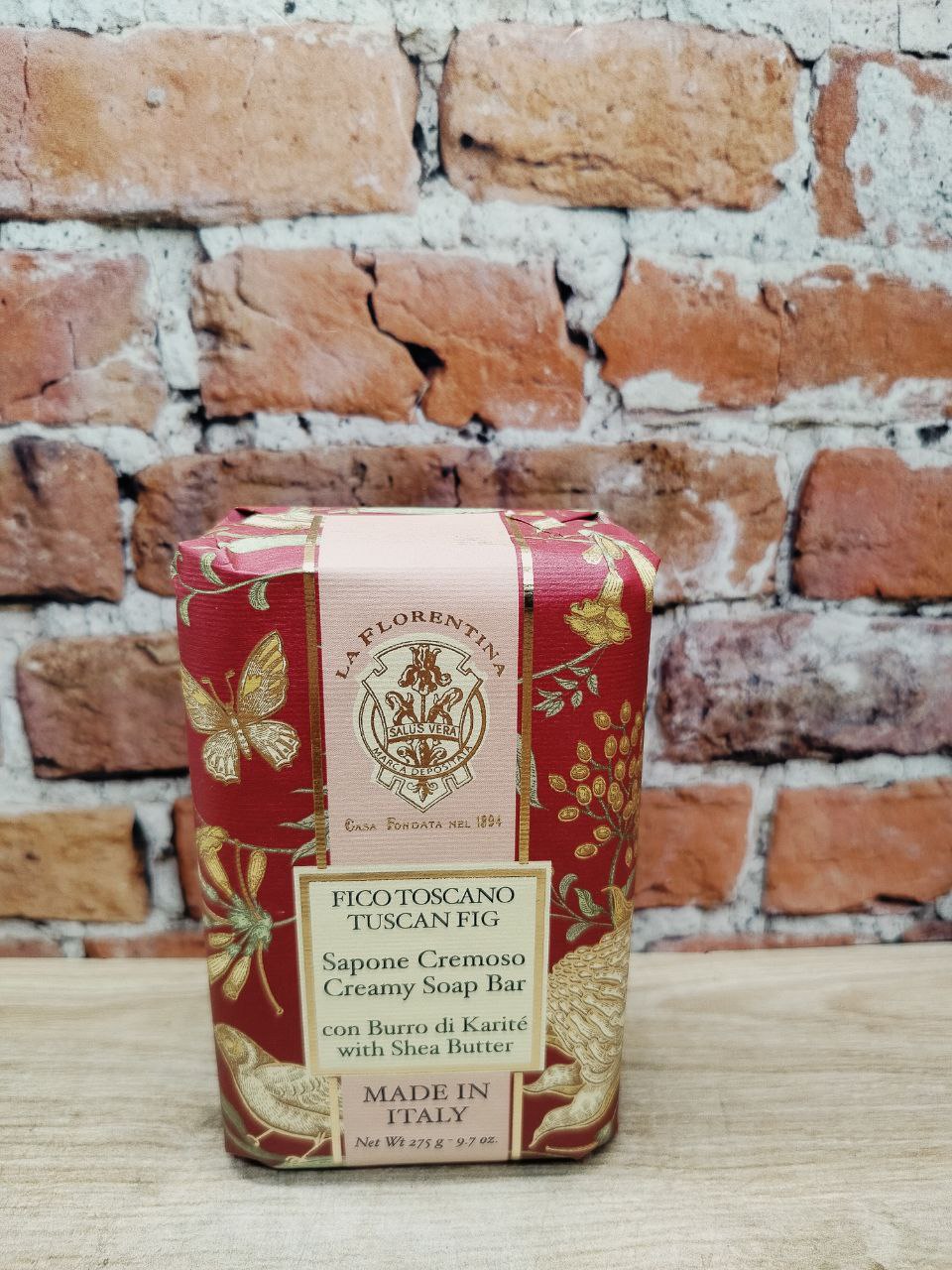 La Florentina Creamy Bar Soap Tuscan Fig Крем-мыло для тела с маслом ши и экстрактом Тосканского инжира 275 гр