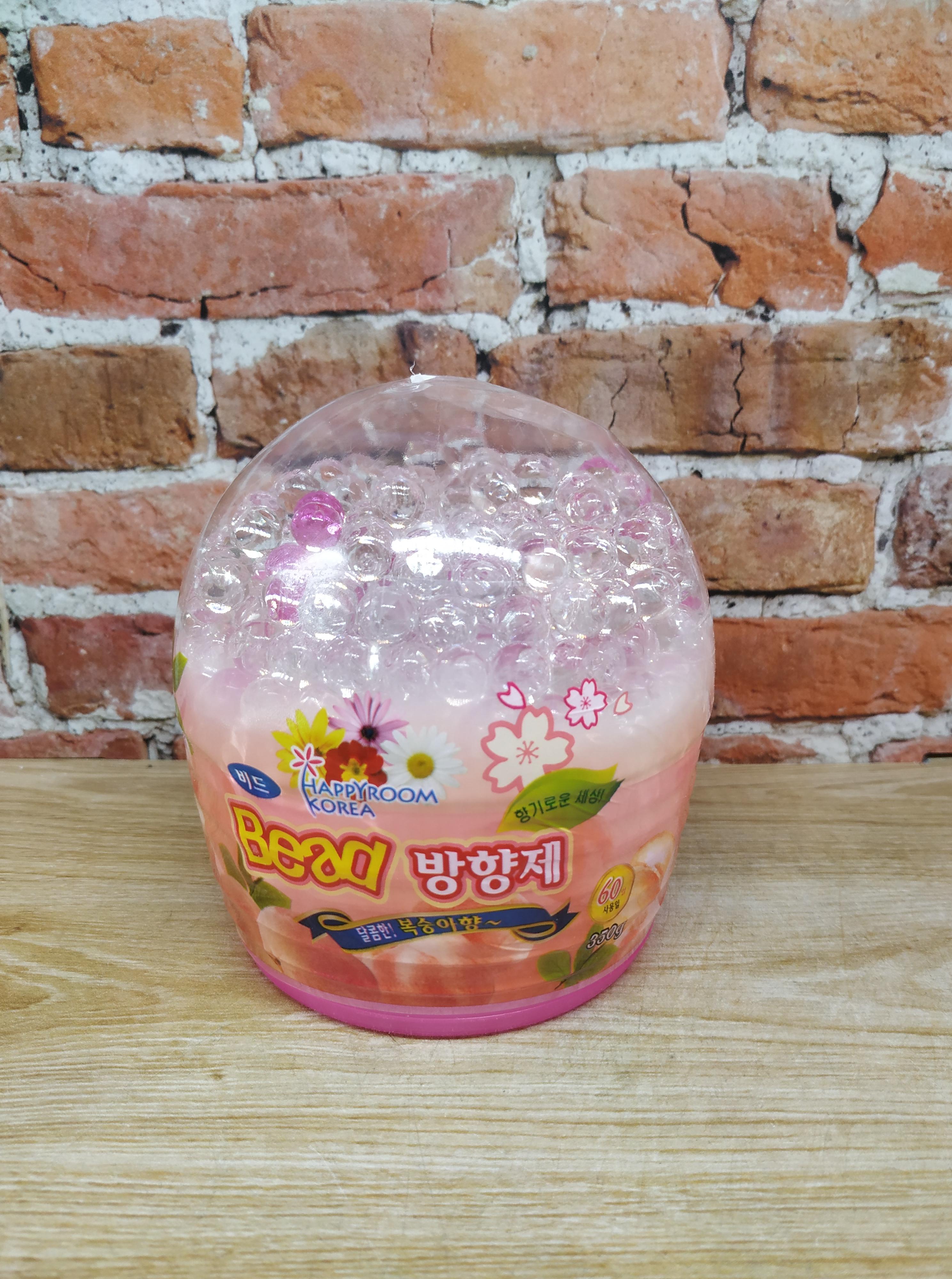 Happy Room Bead Round Peach Гелевый освежитель воздуха Персик круглый 350 гр