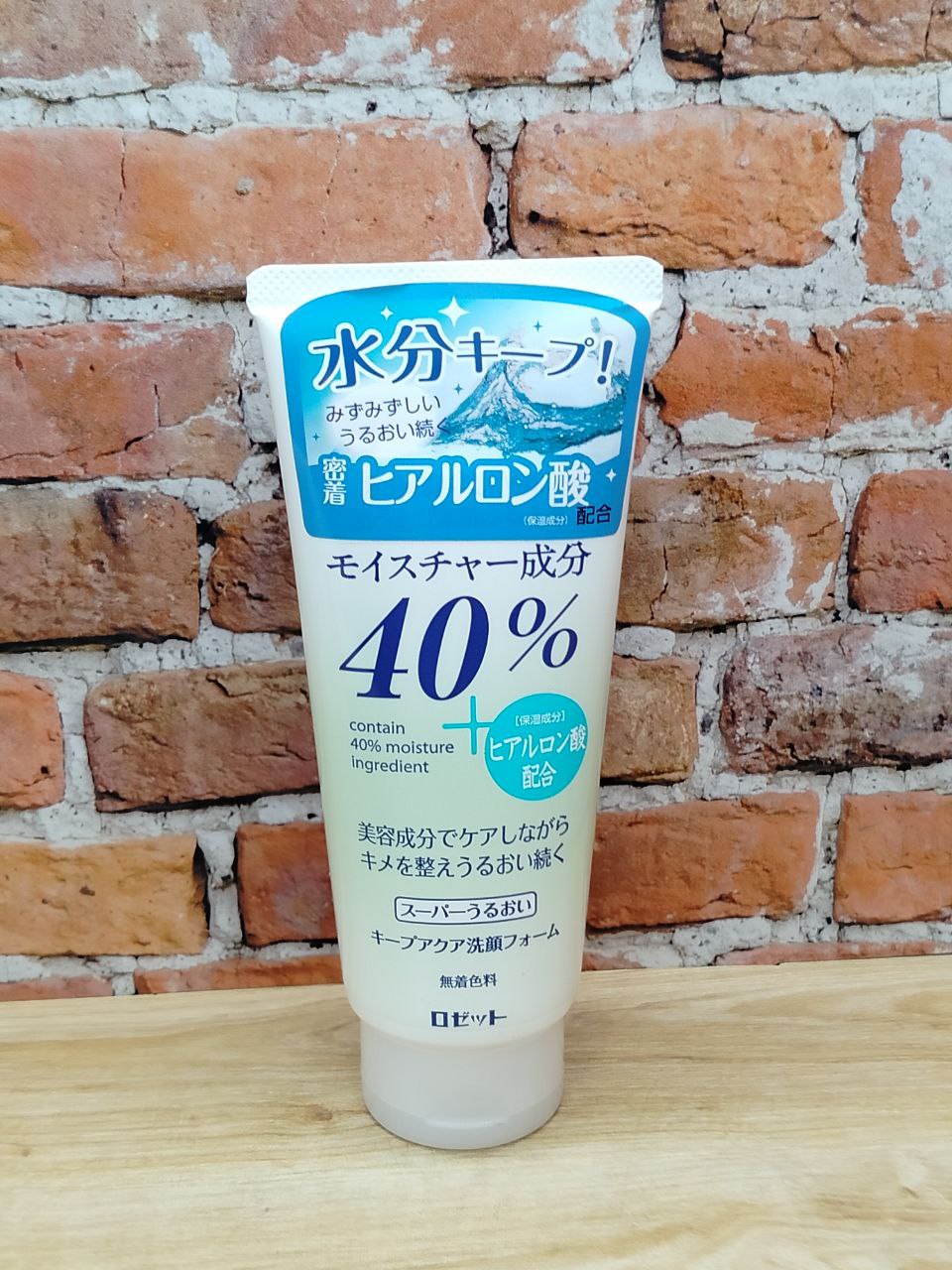 Rosette 40% Super Uruoi Мягкая пенка для лица 40% увлажнения с гиалуроновой кислотой 168 гр