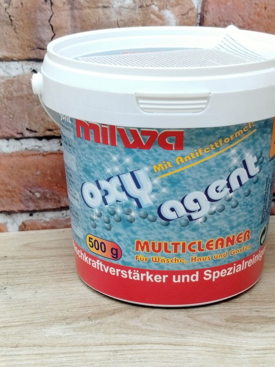 Milwa Oxy Agent Multicleaner Универсальный кислородный пятновыводитель для стирки и уборки 500 гр
