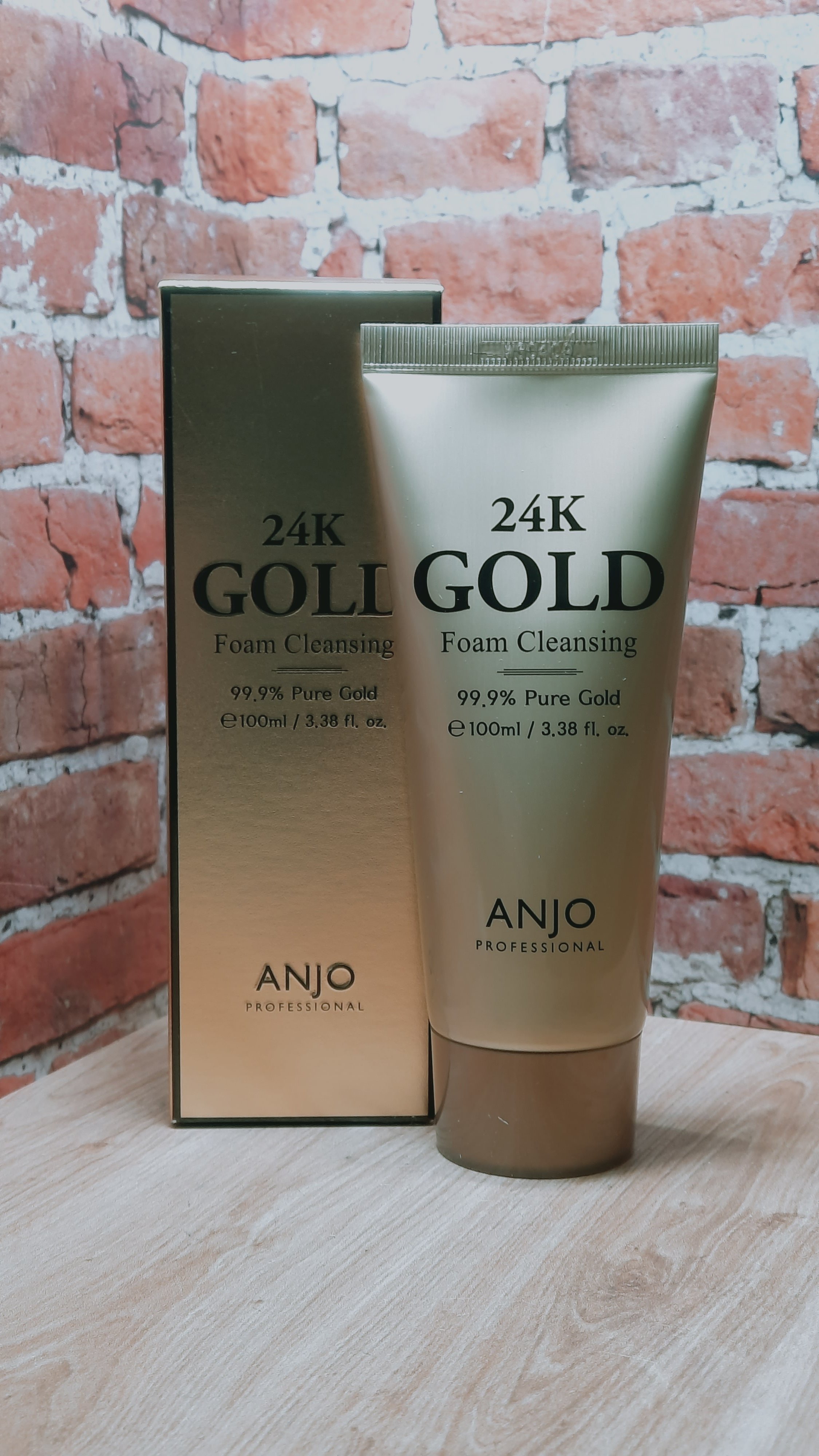Anjo Professional 24K Gold 99,9% Foam Cleansing Пенка для умывания омолаживающая с биозолотом 100 мл