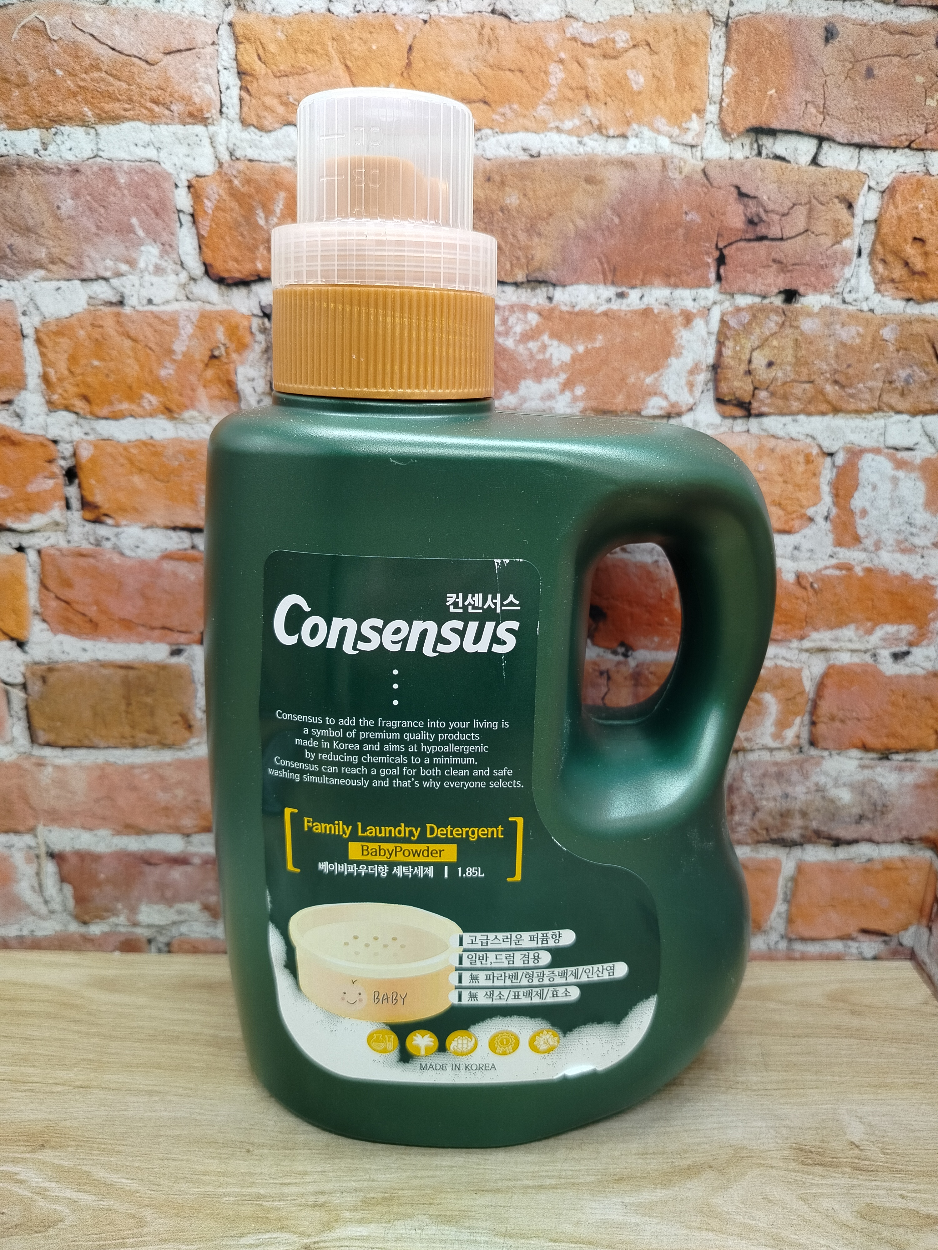 Consensus Liquid Laundry Detergent Жидкое средство для стирки аромат детской присыпки, 1,85 л