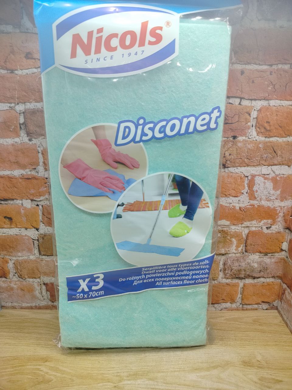 Nicols Disconet Cалфетки для пола 50*70 см 3 шт