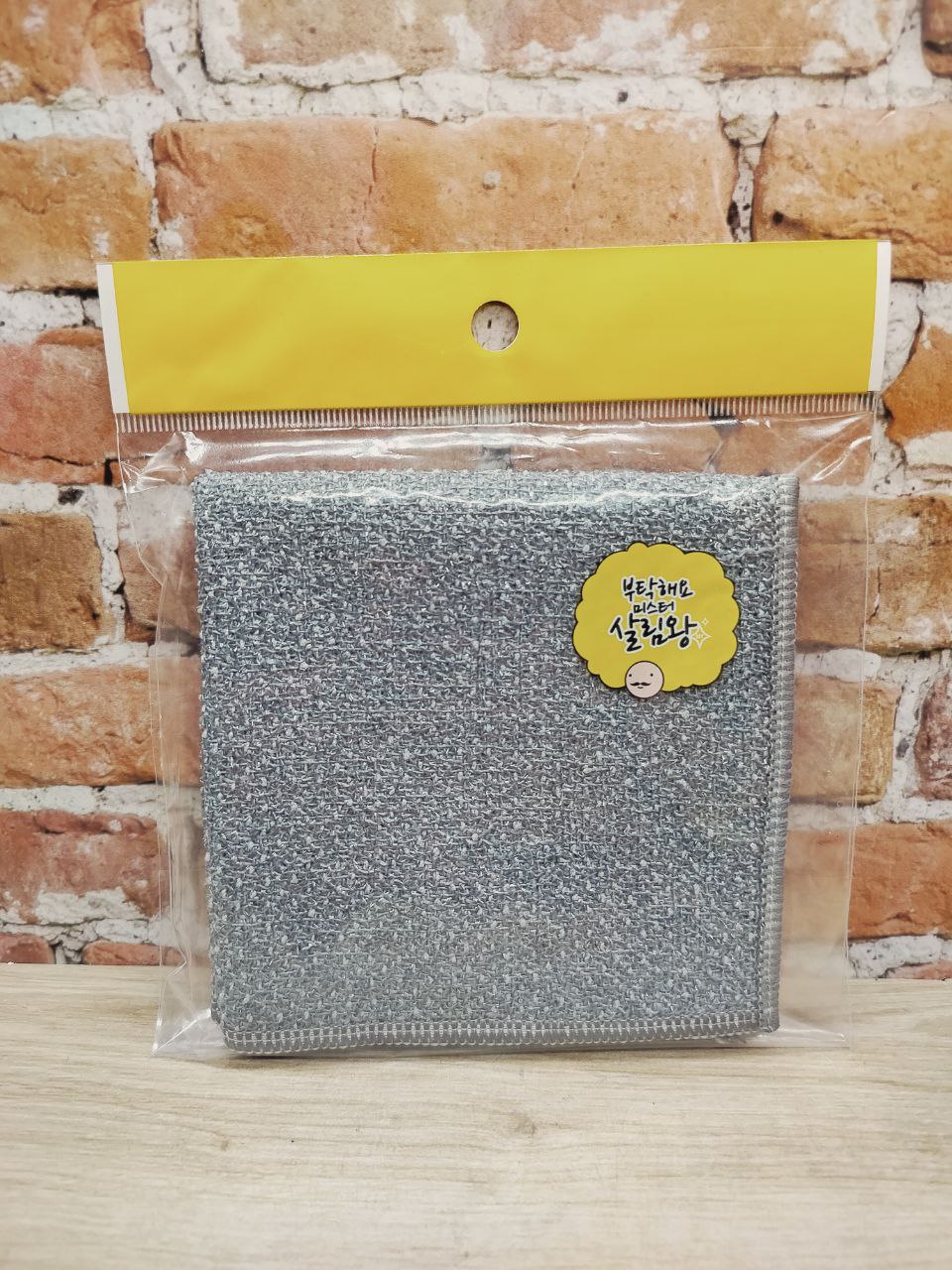 Mr. King of House Keeping All in One Scrubby Cloth Салфетка-скраббер из микрофибры двухсторонняя для столешниц 25*25 см