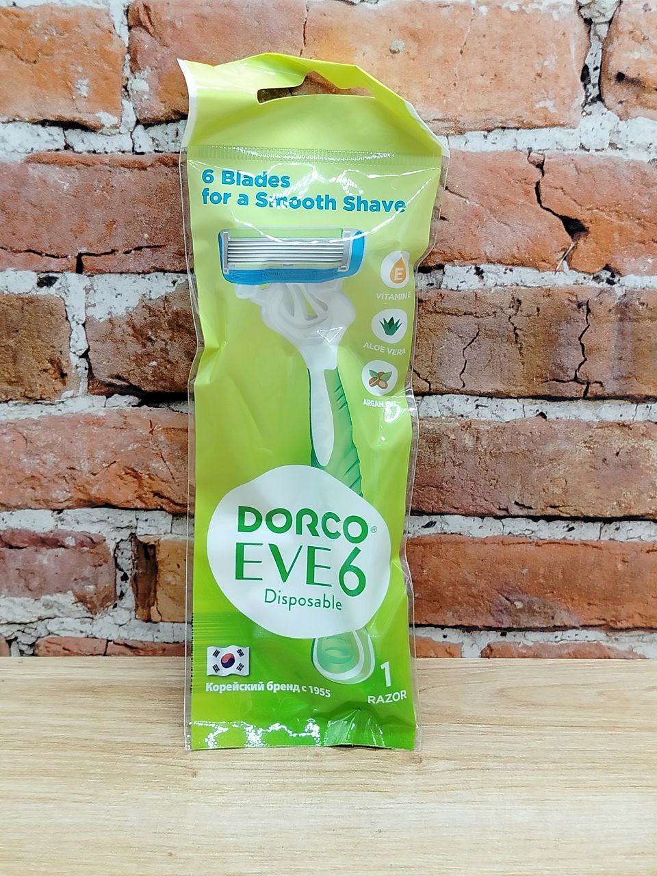 Dorco Eve 6 Disposable Одноразовый женский бритвенный станок 6 лезвий с плавающей головкой