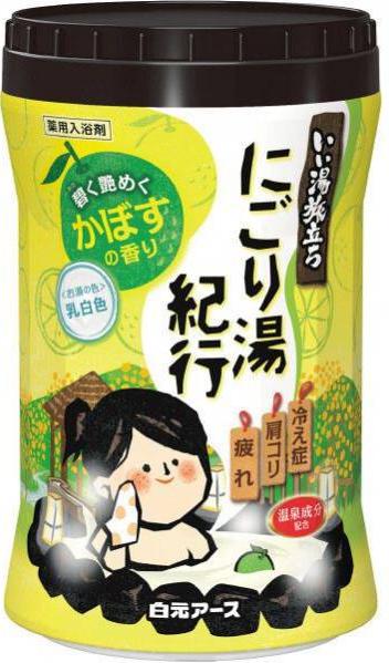 Hakugen Earth HERS Bath labo Увлажняющая соль для ванны с восстанавливающим эффектом Аромат Цитрусов Банка 600 гр