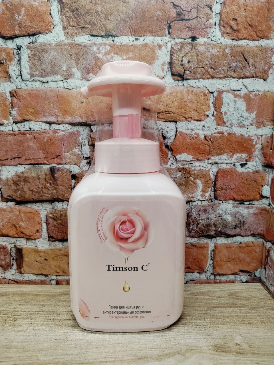 Timson C Пенка для рук антибактериальная Пионовидная роза 550 мл