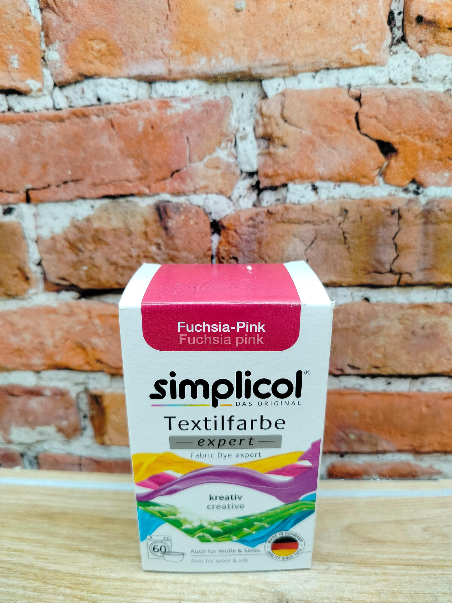 Simplicol Expert Краска текстильная для одежды и тканей из шерсти и шелка розового цвета 150 гр