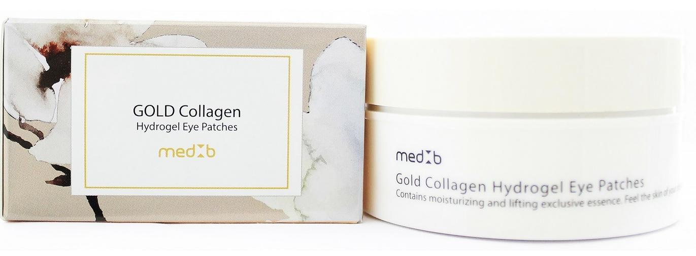 Med B Hydrogel Eye Patch Gold Collagen Патчи для глаз гидрогелевые с золотом и коллагеном 60 шт 90 гр