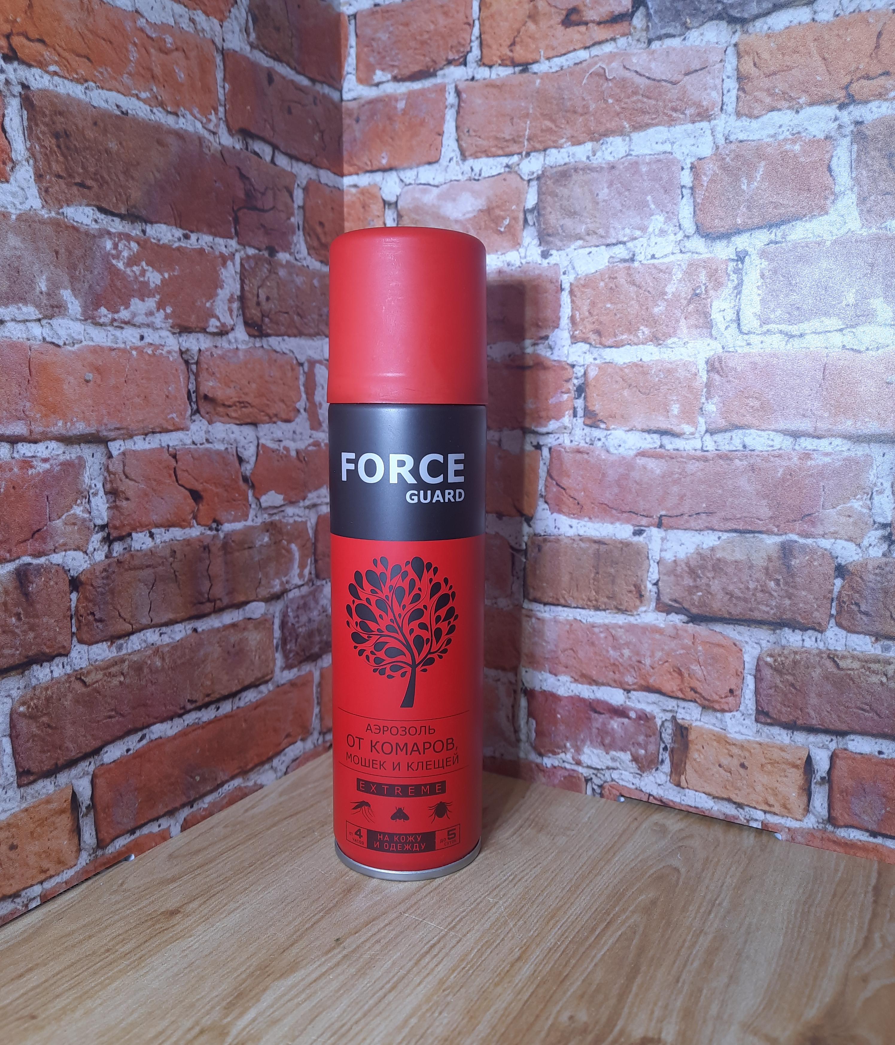 Force Guard EXTREME Аэрозоль от комаров, мошек и клещей 150 мл