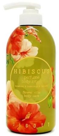 Jigott Perfume Body Lotion Hibiscus Лосьон для тела парфюмированный Гибискус 500 мл