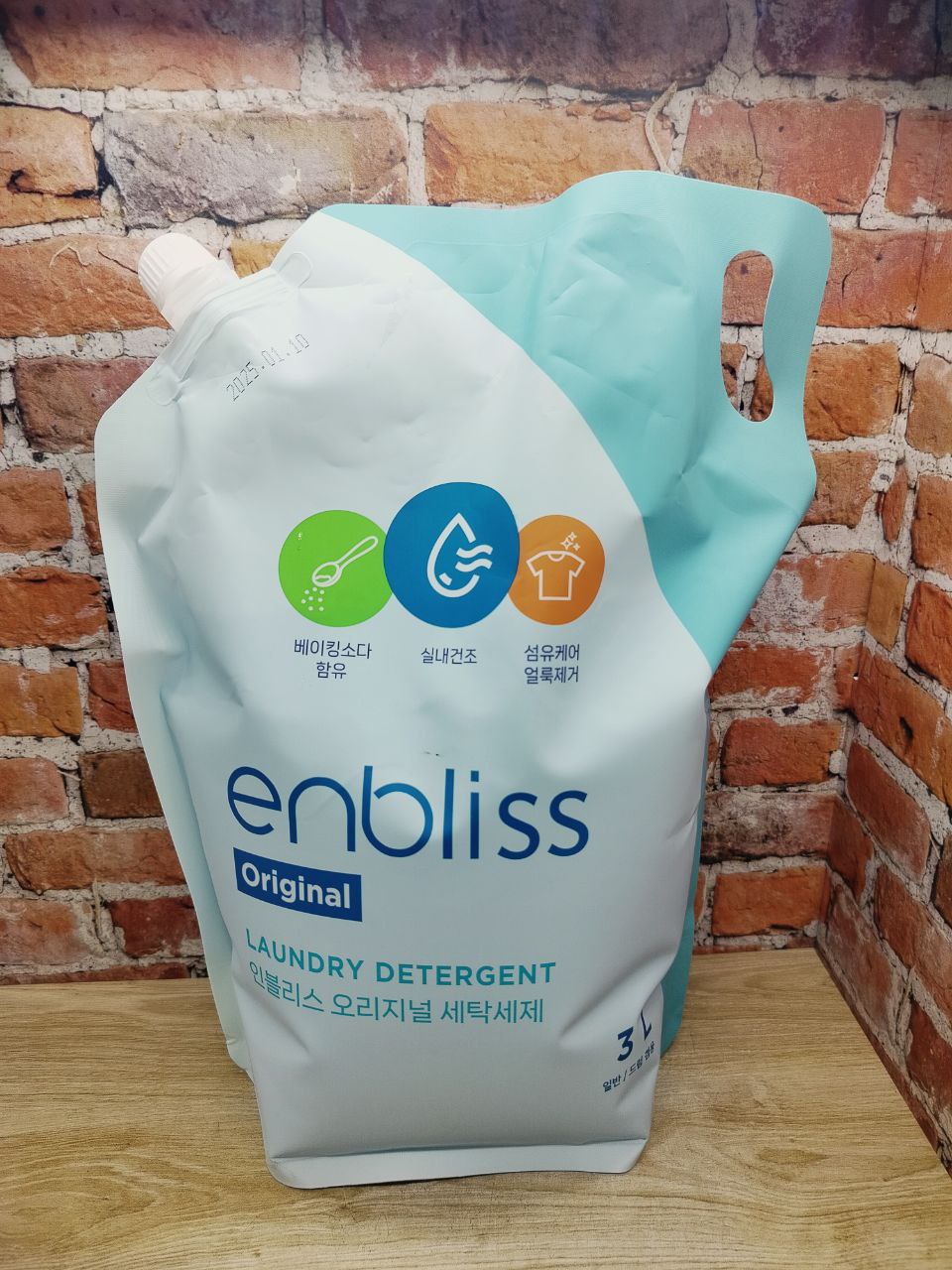 Enbliss Laundry Detergent Original Жидкое средство для стирки универсальное 3 л в мягкой упаковке