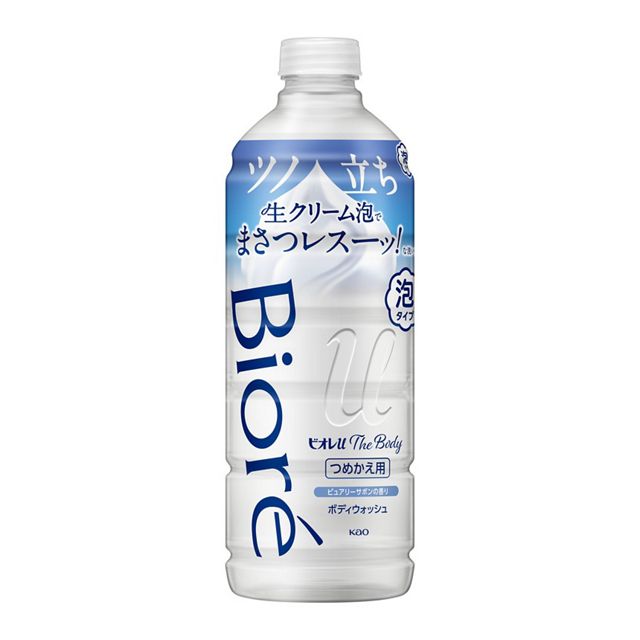 Kao Biore u The Body Foam Pure Savon Мыло-пенка для душа с ароматом Освежающего мыла 440 мл запасной блок