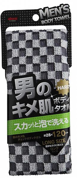 Aisen Men's Skin Texture Мочалка мужская массажная жесткая удлиненная 28*120 см
