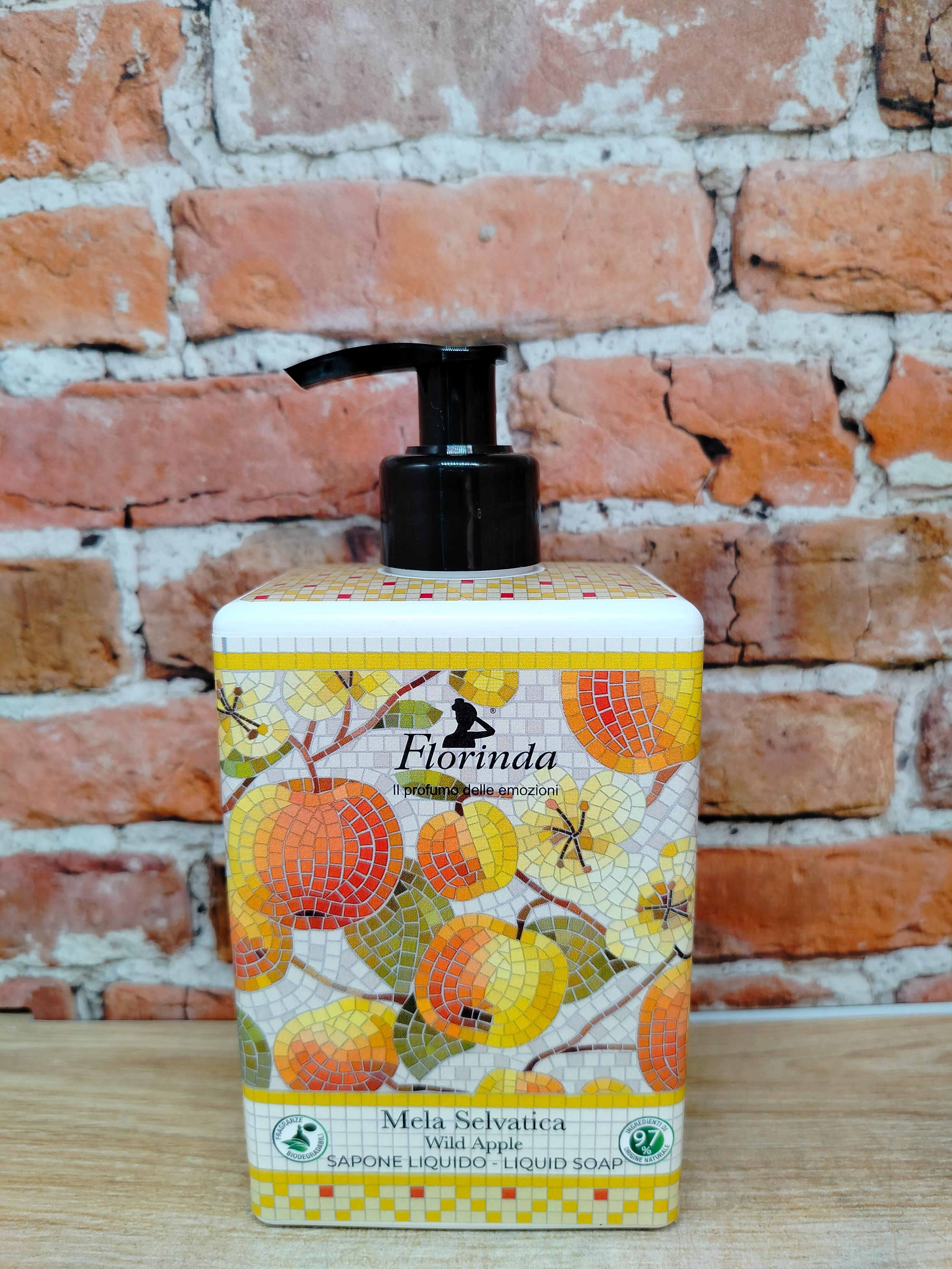 Florinda Liquid Soap Wild Apple Жидкое мыло натуральное на основе растительных масел Дикое яблоко 500 мл
