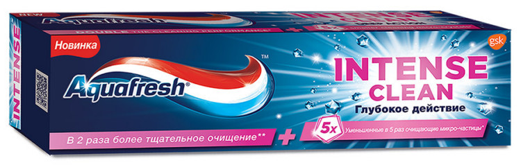 Aquafresh Зубная паста Интенсивное очищение Отбеливание 75 мл