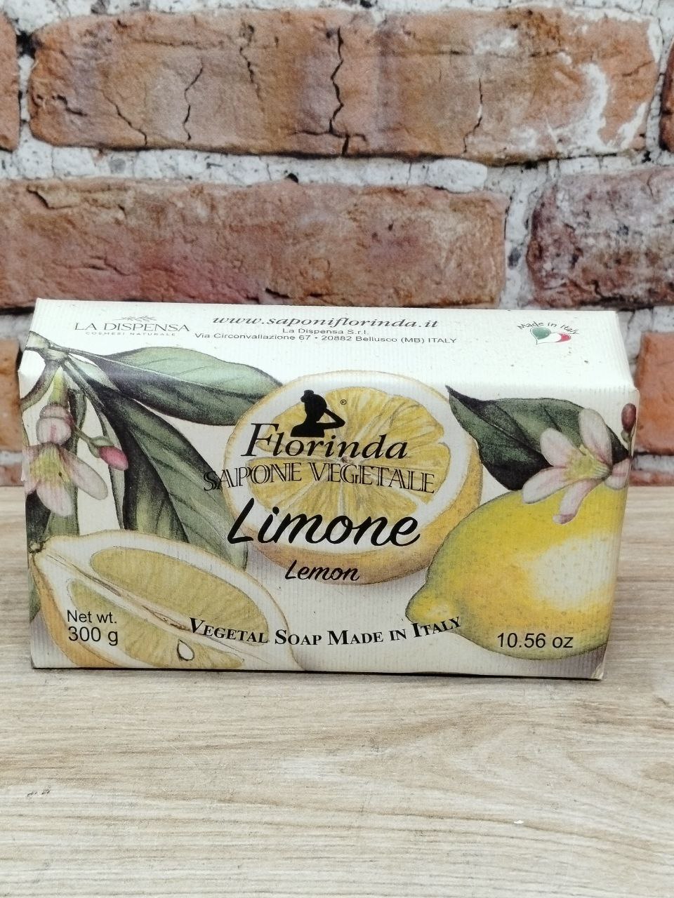 Florinda Vegetal Soap Lemon Мыло натуральное на основе растительных масел Лимон 300 гр