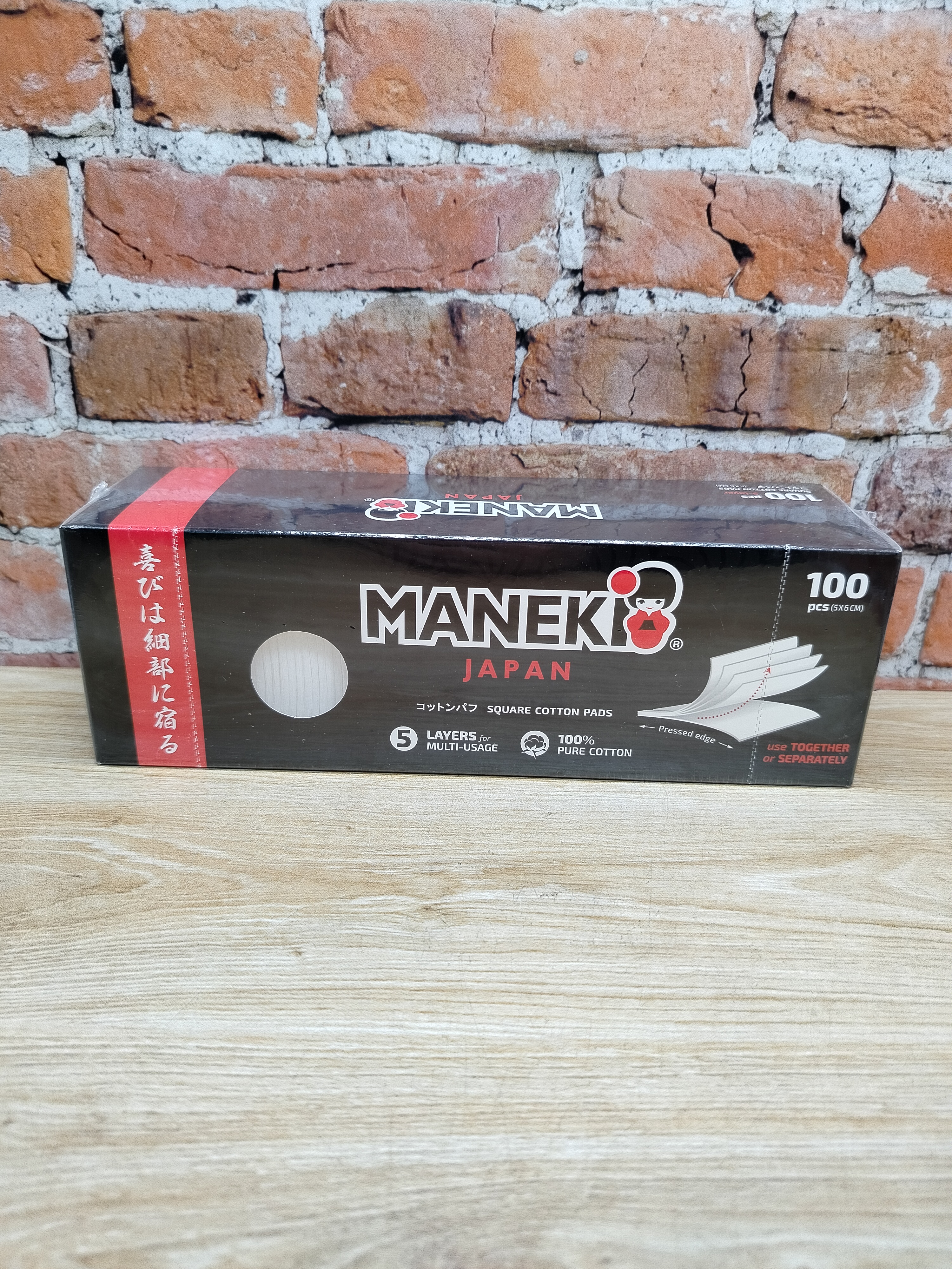 Maneki Black & White Косметические ватные подушечки 5-ти слойные 100 шт