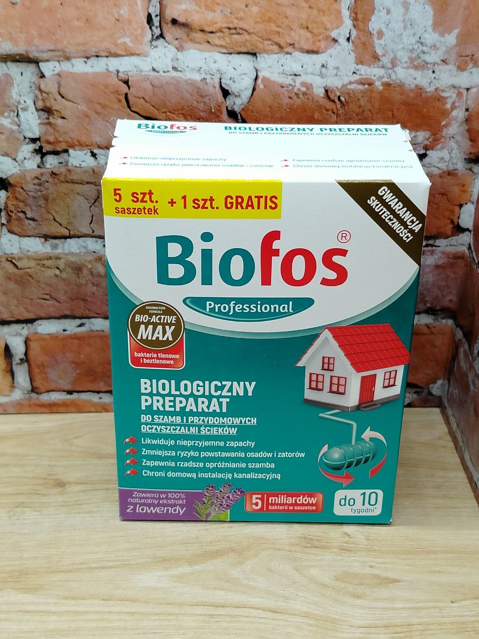 Biofos Professional Биологиеческий препарат для септиков, дачных туалетов и придомовых очистных станций 150 гр 6 пакетиков по 25 гр