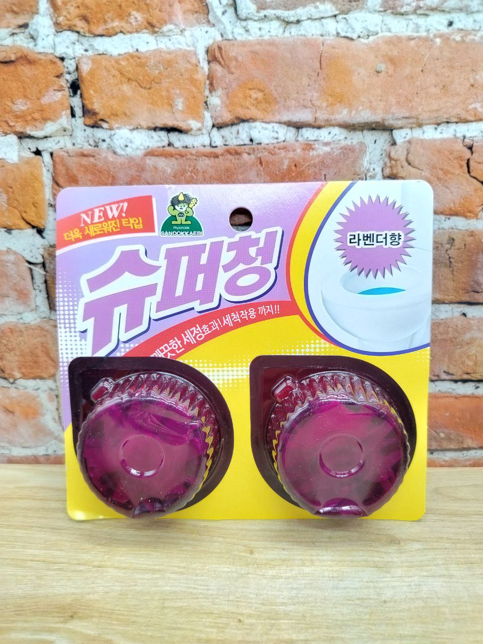 Sandokkaebi Super Chang Таблетки для бачка унитаза с эффектом окрашивания воды 40 гр 2 шт