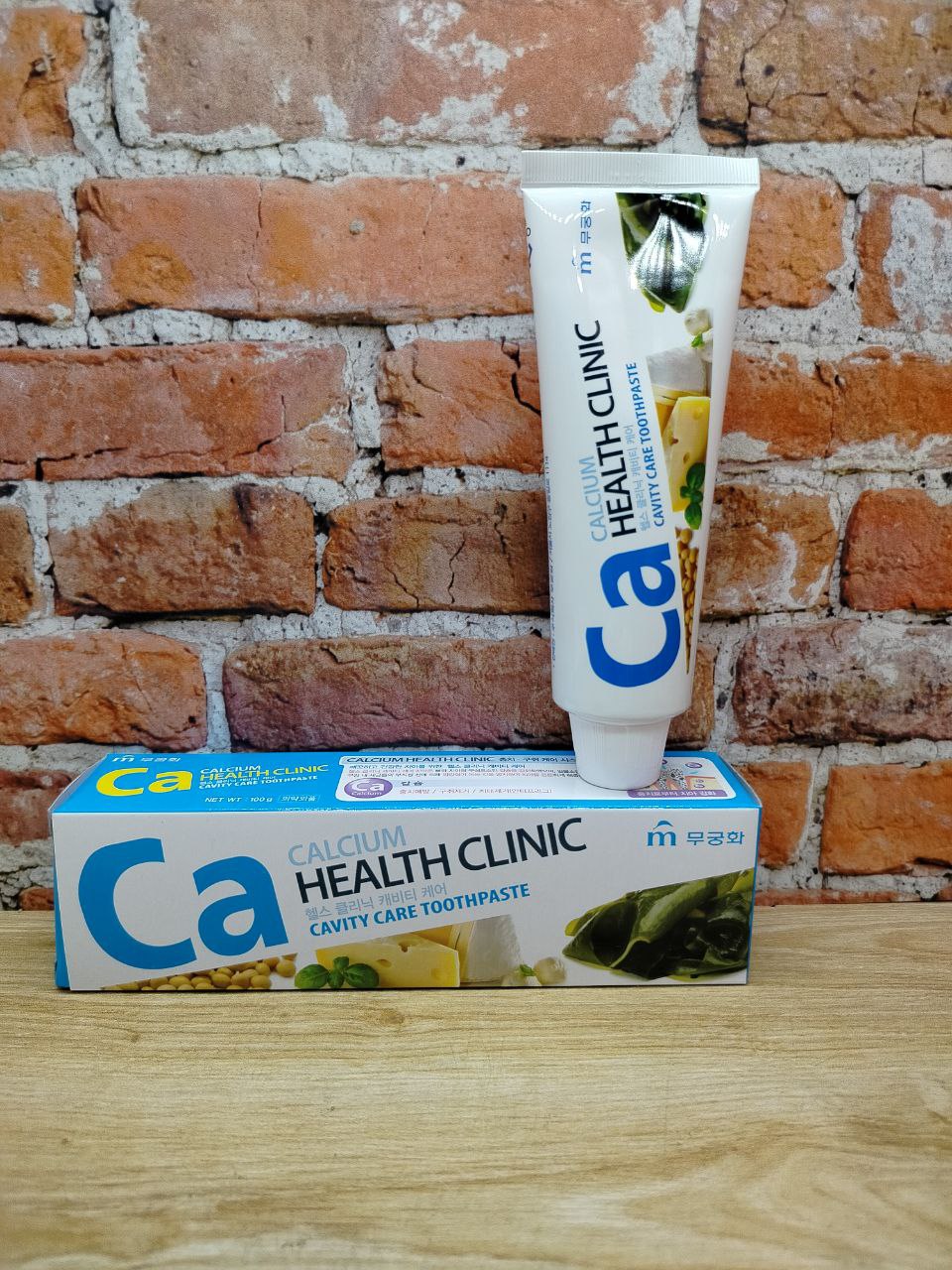 Mukunghwa Calcium Health Clinic Зубная паста с кальцием для профилактики кариеса 100 гр
