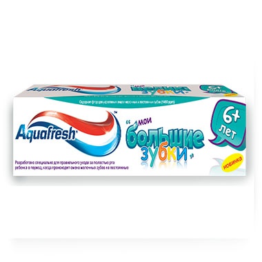 Aquafresh Зубна паста Мои большие зубки 6-8 лет 50 мл