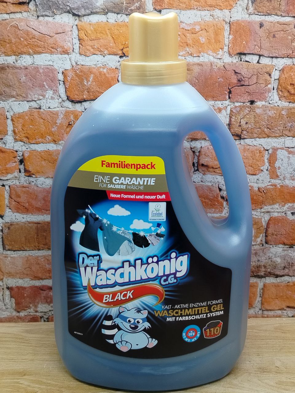 Der Waschkonig C.G. Waschmitel Gel Black Гель для стирки темных тканей 3,305 л на 110 стирок